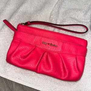 Juicy Couture Vibrant Pink Wristlet Clutch